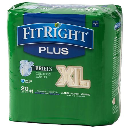 Medline FitRight Plus Briefs X-Large
