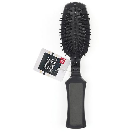 Nice! On The Move Folding Travel Brush Black