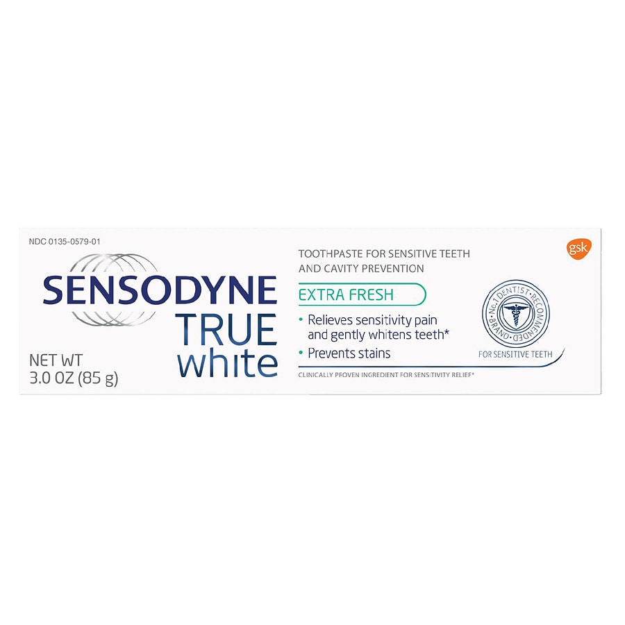  Sensodyne True White Sensitive Teeth Whitening Toothpaste Extra Fresh 