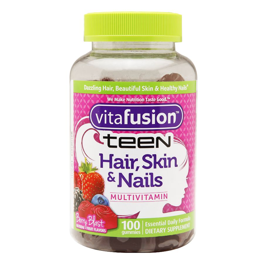 Vitafusion Teen Hair Skin Nails Multivitamin Berry Blast
