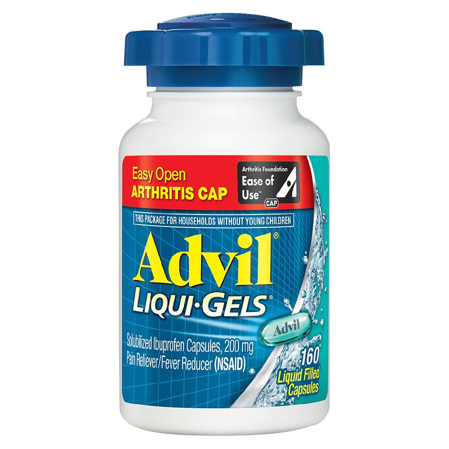 advil easy open liquid-gels ibuprofen pain reliever & fever reducer
