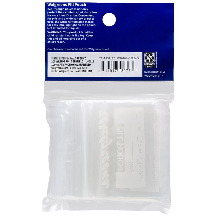 Walgreens Pill Pouches Walgreens