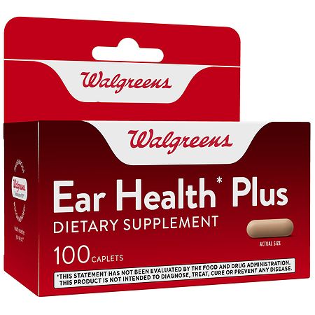 Walgreens Ear Health Plus Caplets - 100 ea