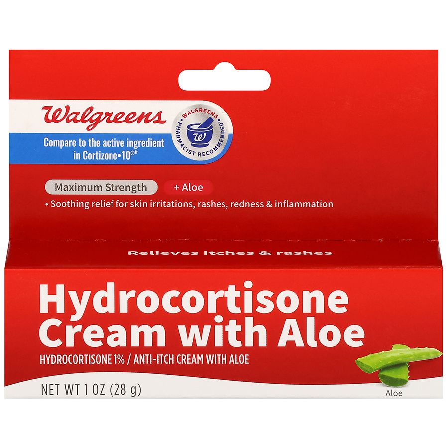 Walgreens Hydrocortisone Cream 1 Maximum Strength Aloe Walgreens