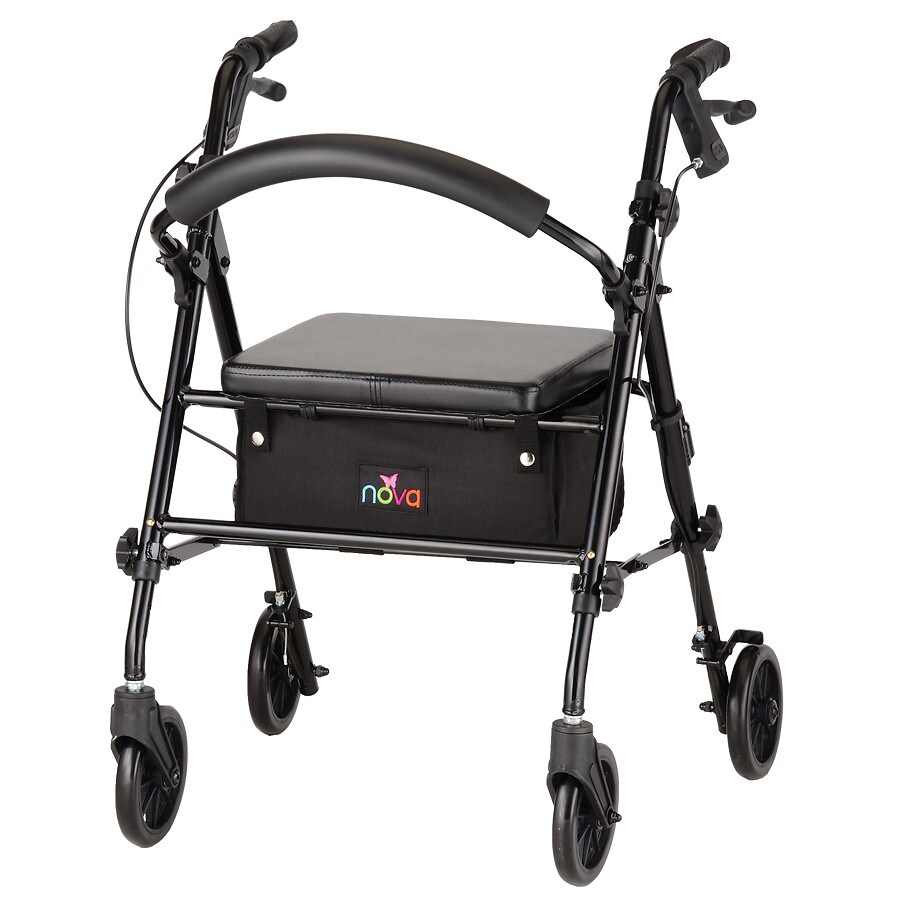 Nova Journey Rolling Walker, Black and White