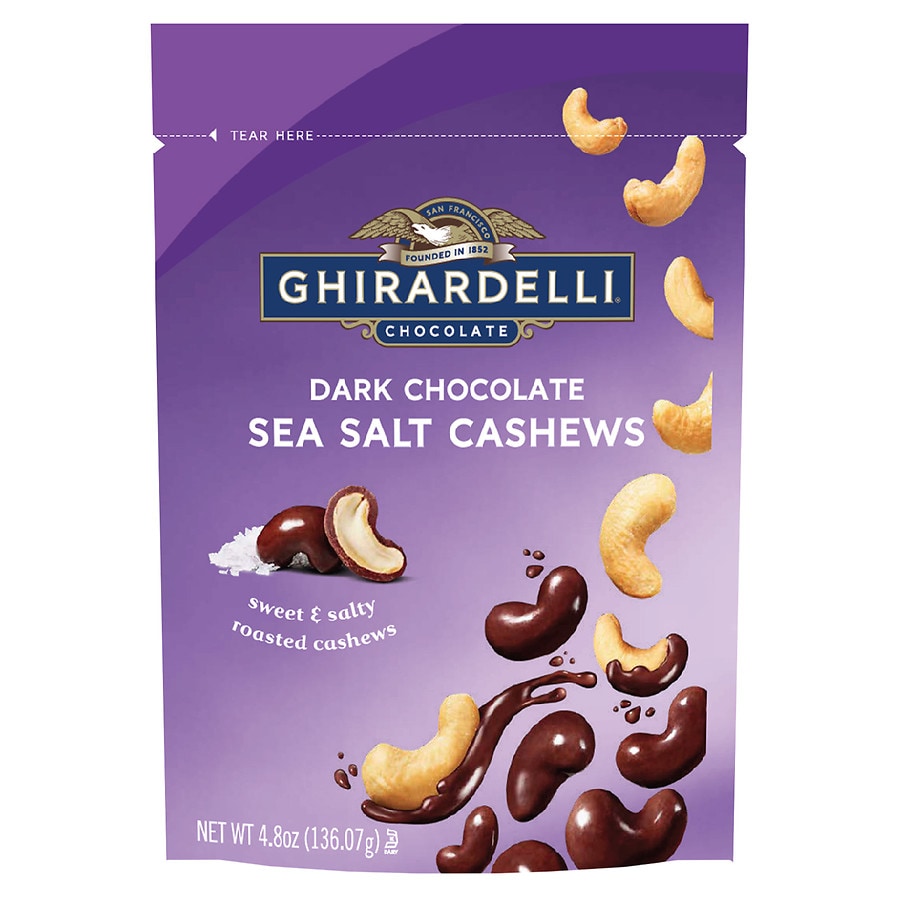  Ghirardelli Dark Chocolate Sea Salt Cashews Dark/Sea Salt 