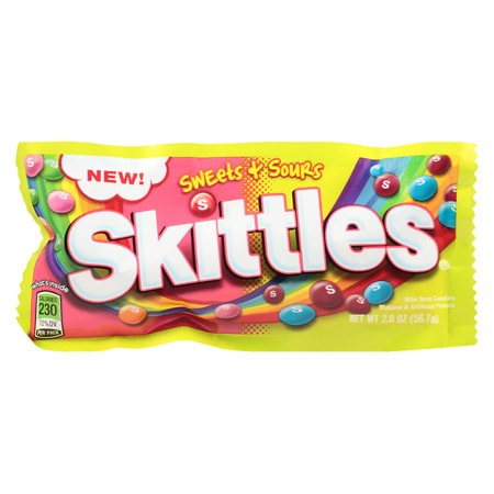 UPC 022000017352 product image for Skittles Candy Lemon, Sweets & Sours - 2 oz. | upcitemdb.com