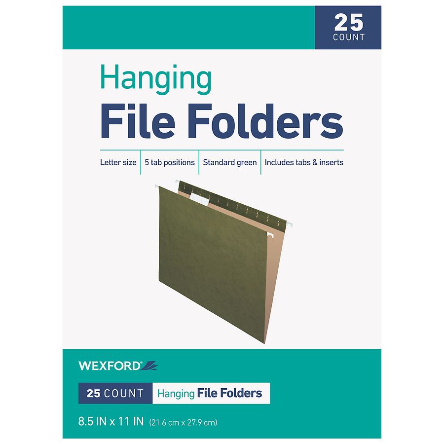 Wexford Hanging File Folders Green