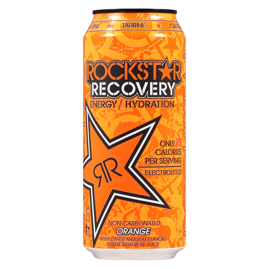 Rockstar Recovery Energy Drink Orange