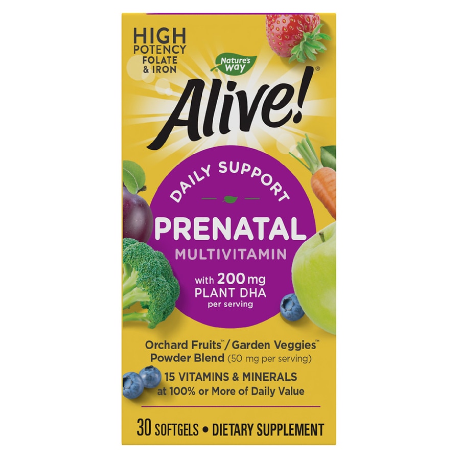 Nature's Way Alive! Prenatal Multivitamin Softgels Strawberry