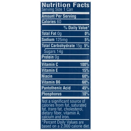 mtn dew major melon nutrition facts