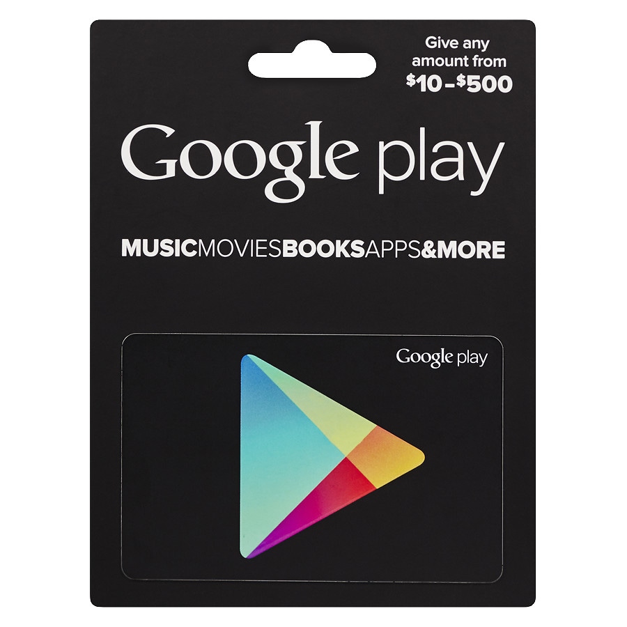 General Gift Cards Walgreens - google play 10 500 gift card