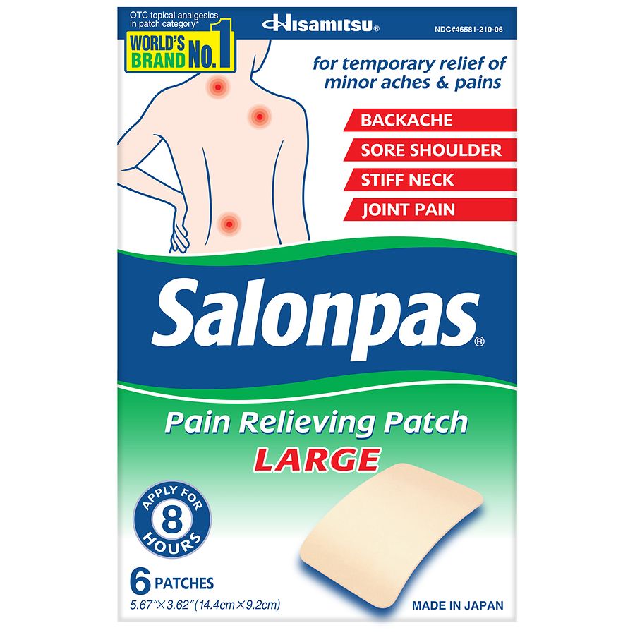 Photo 1 of [2 Pack] 8-Hour Pain Relieving Patch Large