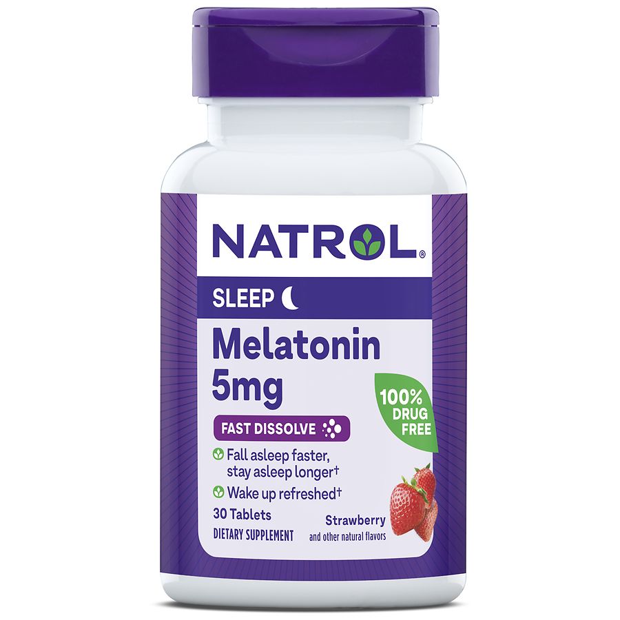 Natrol Melatonin 5 mg Fast-Dissolve Strawberry