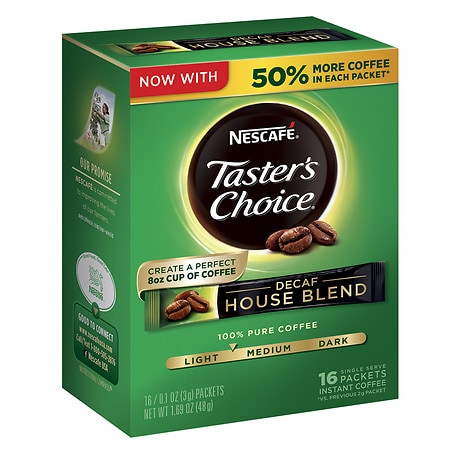 UPC 028000551377 product image for Nescafe Taster's Choice Instant Coffee Single Serve Packets Decaf House Blend -  | upcitemdb.com