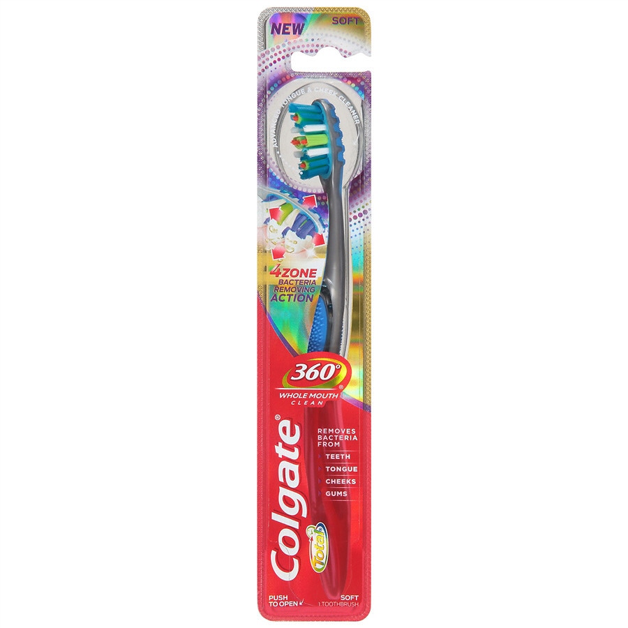  Colgate 4 Zone Whole Mouth Clean Toothbrush Soft Soft 