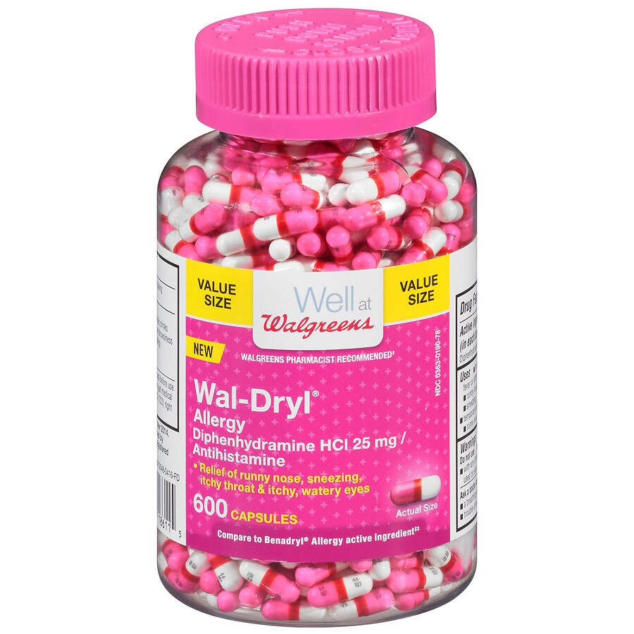  Walgreens Wal-Dryl Allergy Capsules 