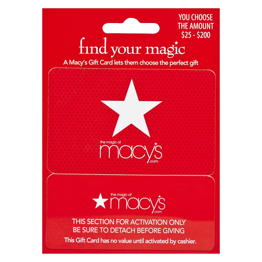 Macy's NonDenominational Real Time Snap Gift Card Walgreens