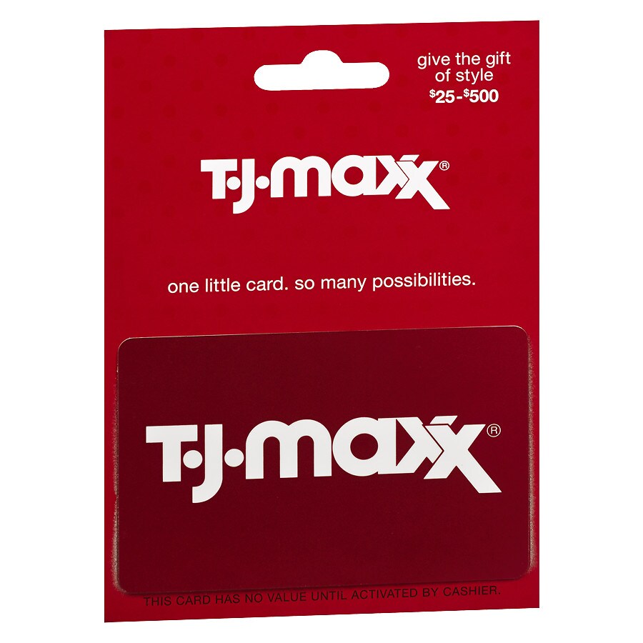 Tj Maxx Printable Gift Card