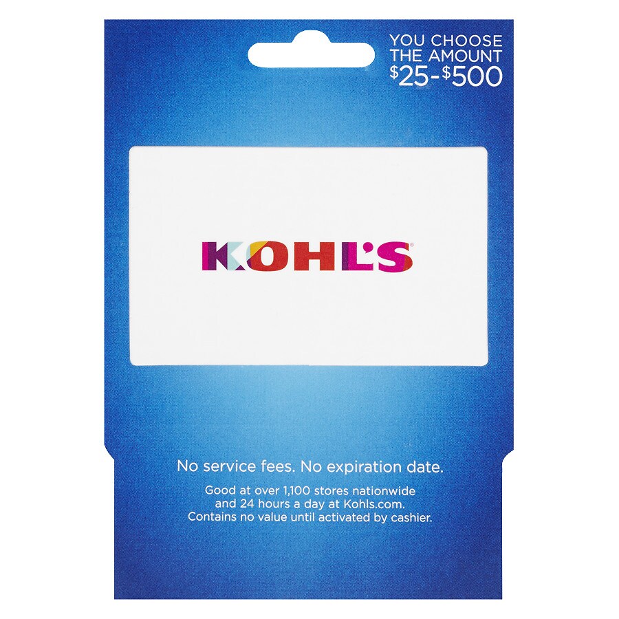 Kohl's NonDenominational S16 Gift Card Walgreens