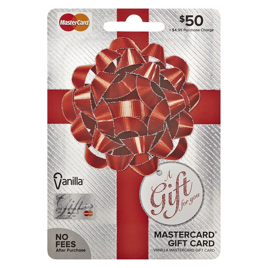 Mastercard Vanilla 50 Prepaid Gift Card1 0 Ea