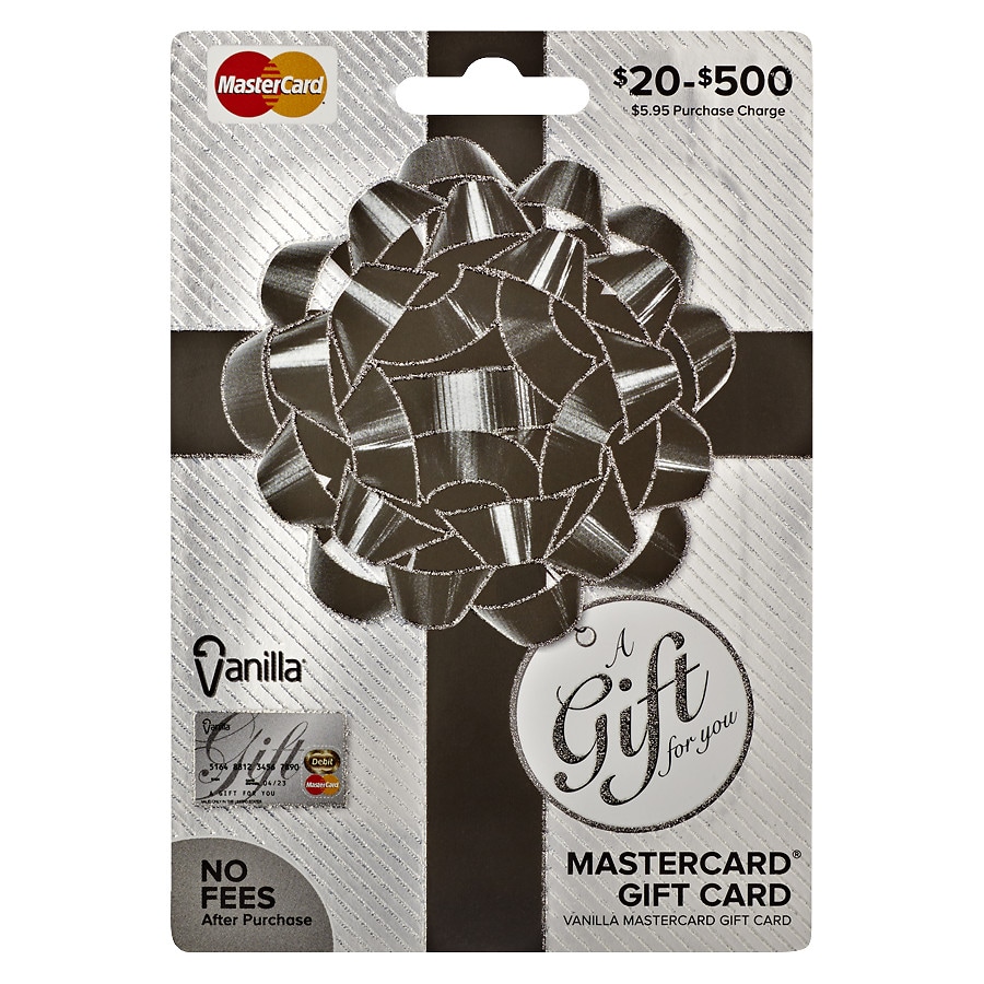 Mastercard Vanilla NonDenominational Prepaid Gift Card Walgreens