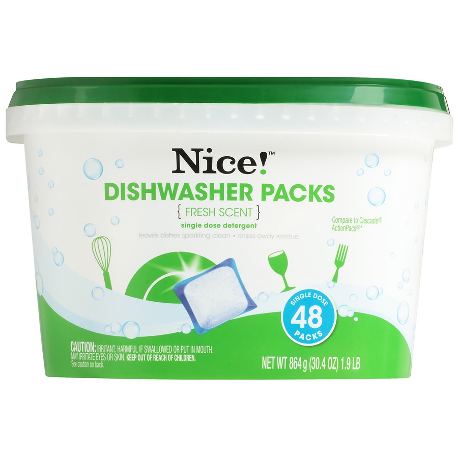  Nice! Dishwasher Packs Fresh Scent 