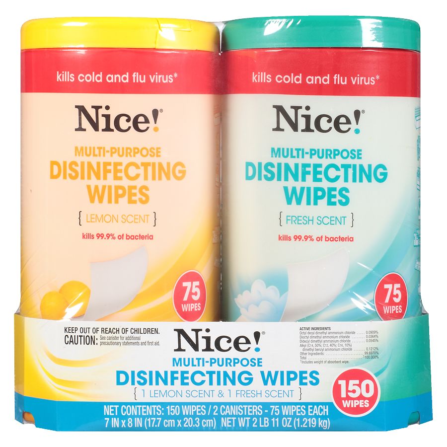 100 PCS Soft Disinfection Wipes for All-Purpose Cleaning Wipes 10 Pack Portable Alcohol Wet Wipes