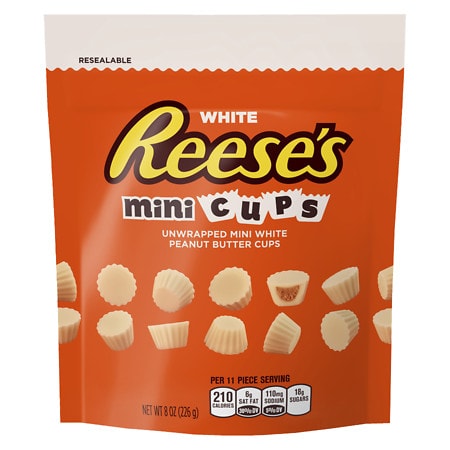 UPC 034000470365 product image for Reese's White Minis Candy Pouch - 8 oz. | upcitemdb.com