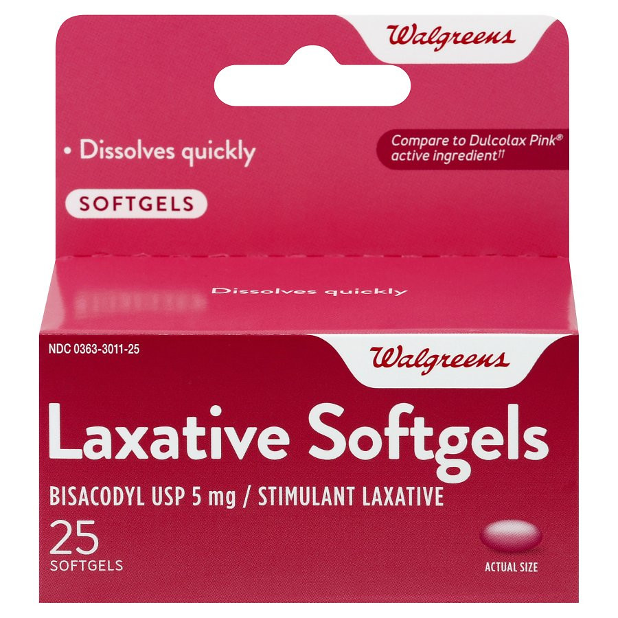  Walgreens Women's Gentle Laxative Softgels 