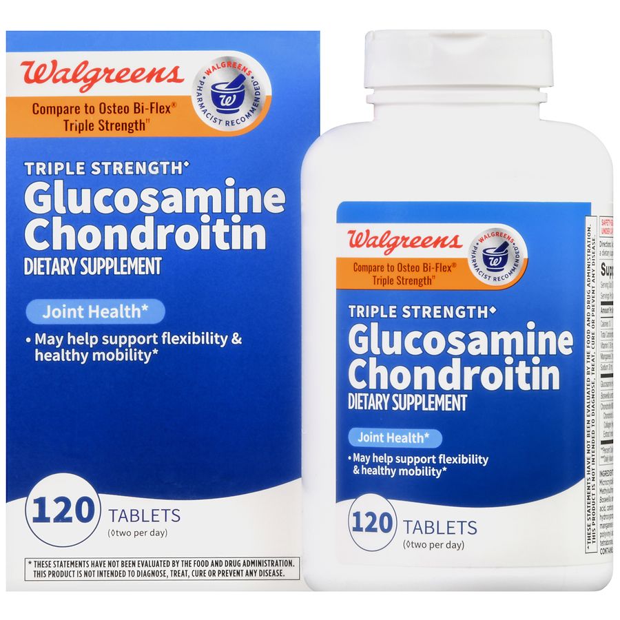 Walgreens Glucosamine Chondroitin Triple Strength.