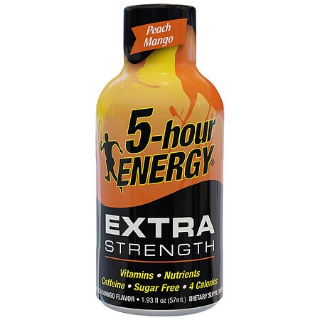 UPC 719410750015 product image for 5-Hour ENERGY Shot, Extra Strength Peach Mango - 1.93 oz | upcitemdb.com