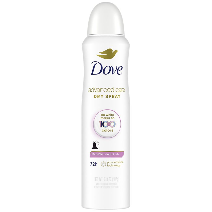 Dove Invisible Dry Spray Antiperspirant Deodorant Clear Finish 2024