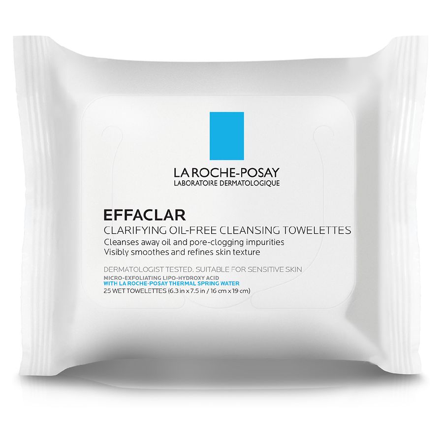 La Roche - Posay Effaclar Clarifying Oil-Free Cleansing Towelettes Face Wipes