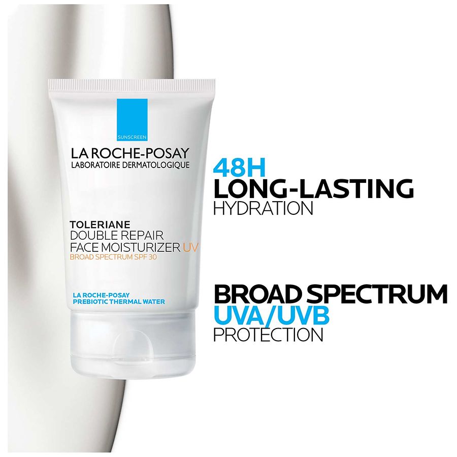 La RochePosay Face Moisturizer UV, Toleriane Double Repair OilFree