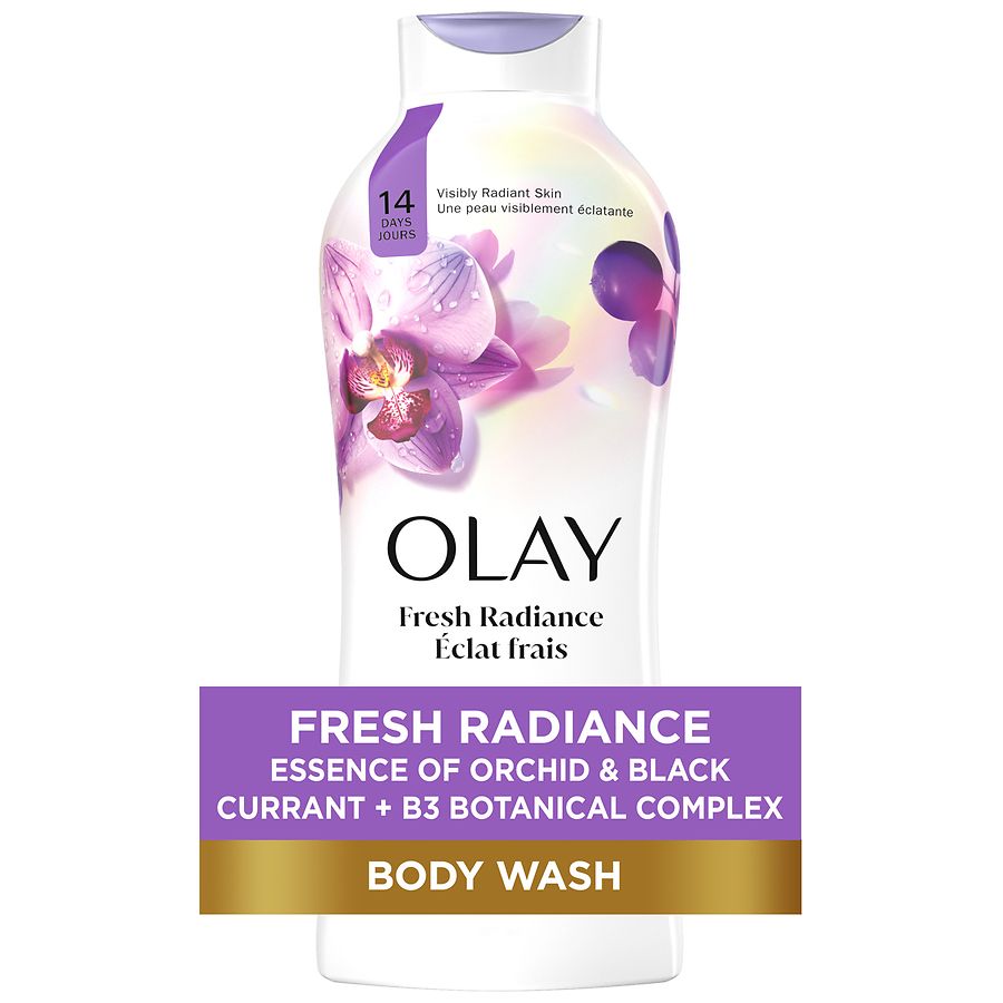 Olay Fresh Outlast Body Wash Notes of Orchid & Black Currant