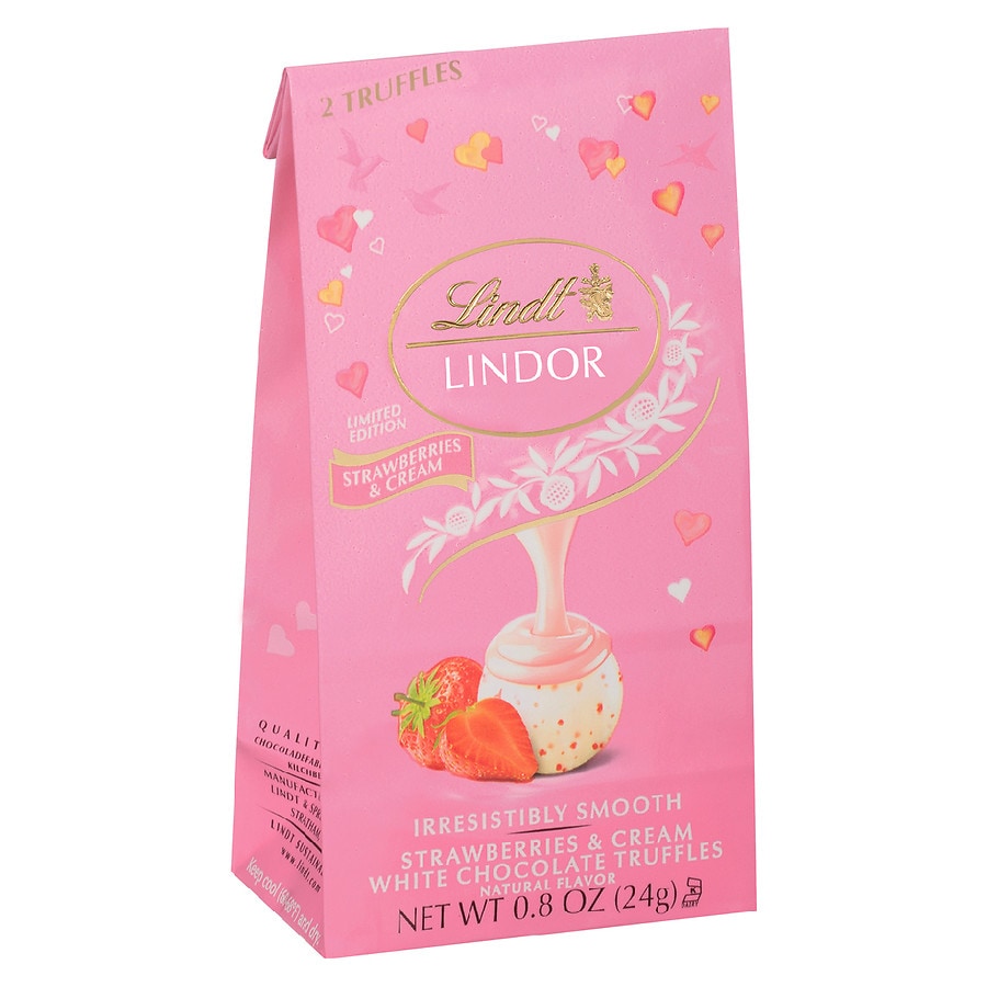 Lindt Lindor Chocolates Mini Bag Strawberrycream Walgreens 0550