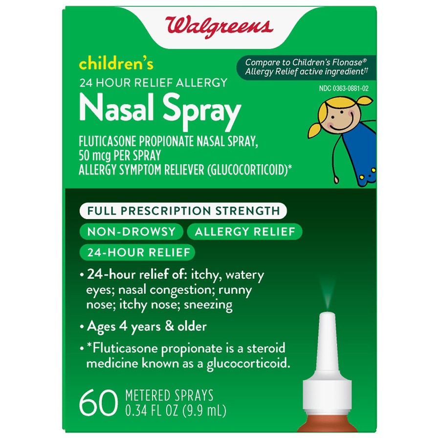  Walgreens Children's Fluticasone Propionate Nasal Spray 