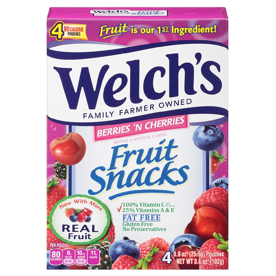 Welch S Fruit Snacks Berries Amp Cherries Walgreens