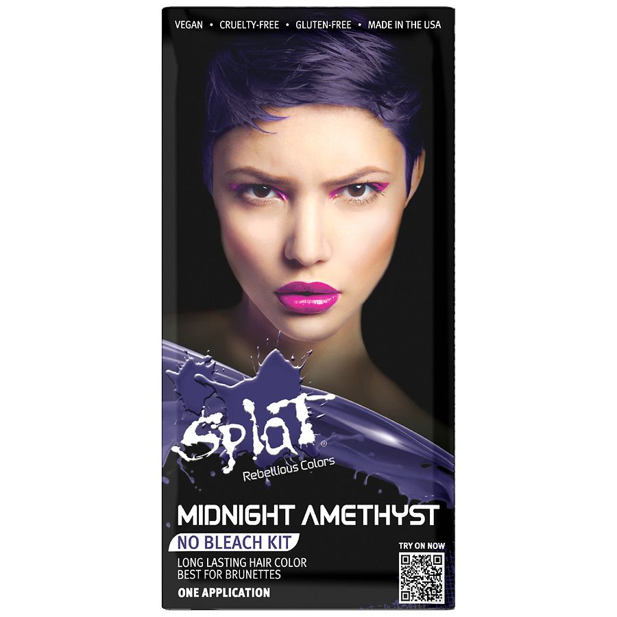 Splat Hair Color Complete Kit Midnight Amethyst Walgreens