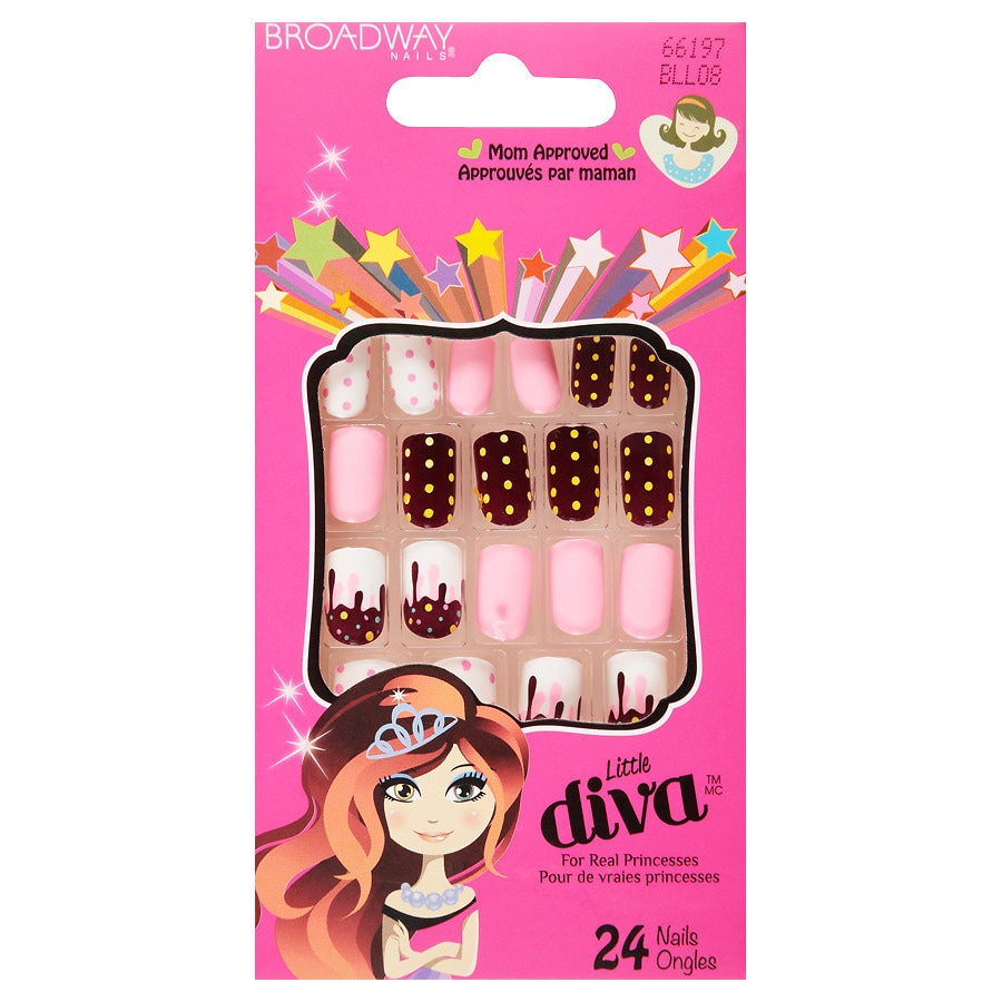  Broadway Nails Little Diva Stick-On Nails, 66197 