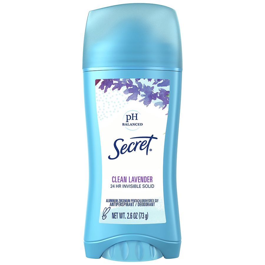 Secret Antiperspirant Deodorant Invisible Solid Clean Lavender | Walgreens