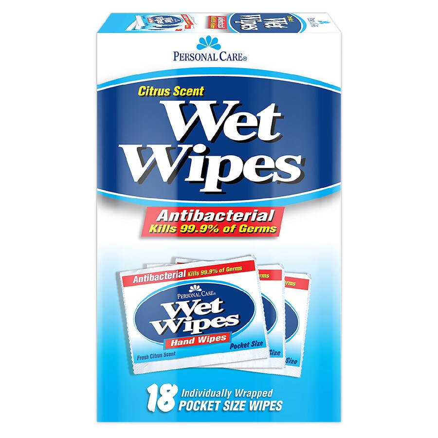  Delta Antibacterial Wipes Citrus Scent 