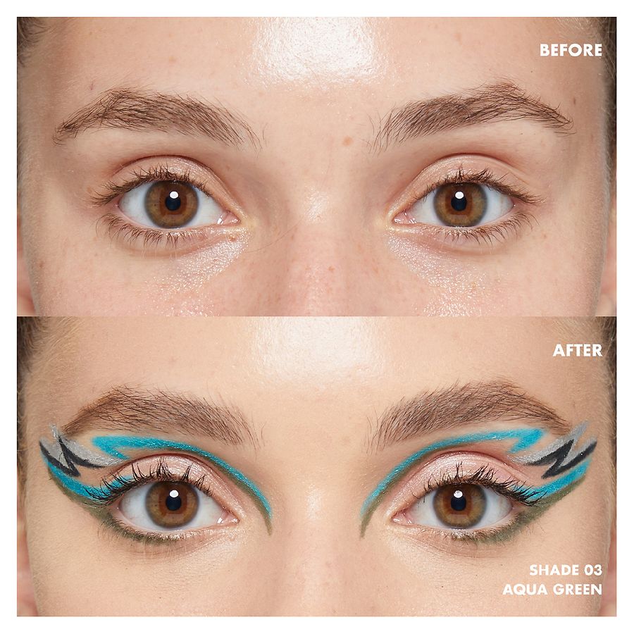 Retractable LongLasting Mechanical Eyeliner Pencil, Aqua Green