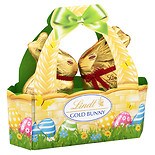 Lindt Gold Foiled Bunny Basket Milk Chocolate