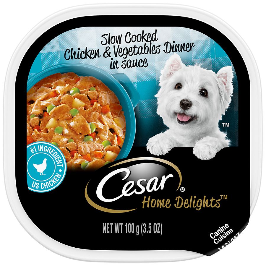 Cesar Filets In Gravy Rotisserie Chicken Flavor Wet Dog Food 3 5 Oz Case Of 24 Petco