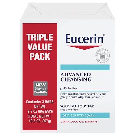 UPC 072140022068 product image for Eucerin Advanced Cleansing Body Bar Triple Pack - 3.5 oz x 3 pack | upcitemdb.com