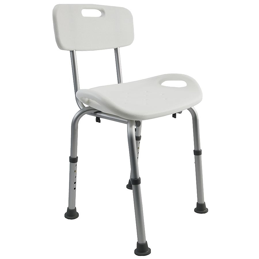  Karman Shower Chair with Back 18" Seat Width White 