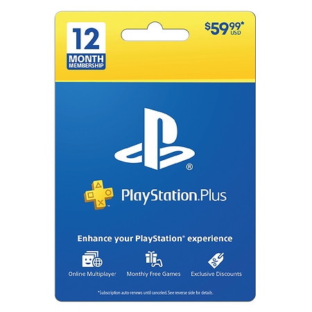 Sony PlayStation Plus Gift Card 12 Month - 1 ea