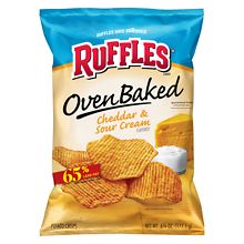 Ruffles Baked Potato Chips Cheddar & Sour Cream | Walgreens